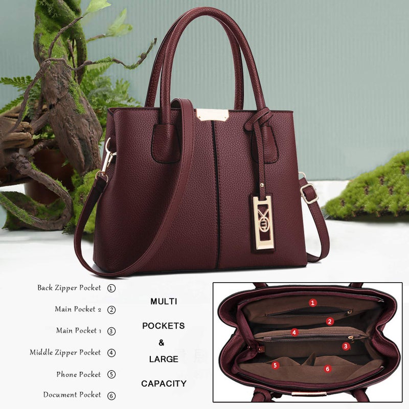COCIFER Purses and Handbags for Women Shoulder Tote Bags Satchel Top Handle Bag - Image 4